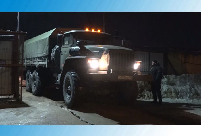 Четвероногий &laquo;сын полка&raquo; приехал с ОМОНовцами из командировки