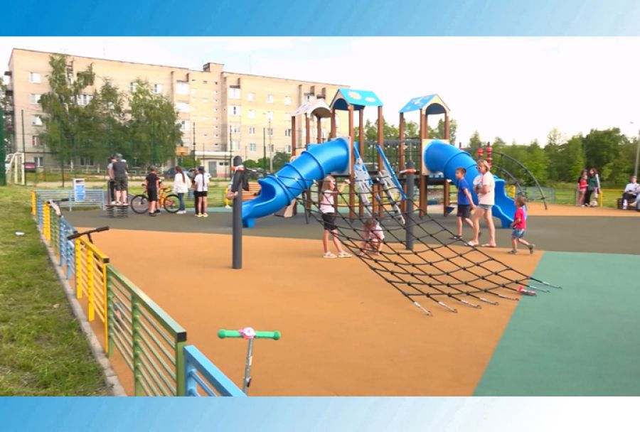 Новая детская площадка открылась на Реммаше