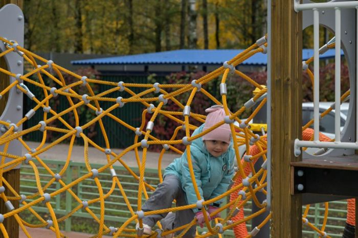 В Сергиево-Посадском округе открыли новую детскую игровую площадку