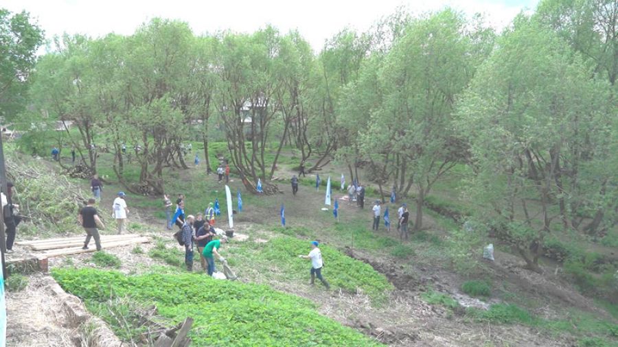 &laquo;Специальный репортаж&raquo;. Субботник в Благовещенском овраге