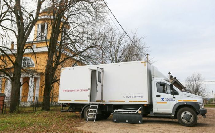 Работа мобильного фельдшерско-акушерского пункта в Сергиево-Посадском округе в октябре