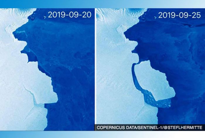 В Антарктиде откололся айсберг весом 315 миллиардов тонн