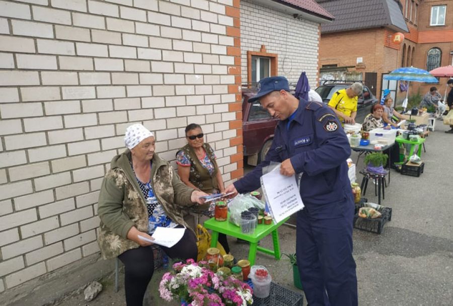 Пожарные провели профилактический рейд