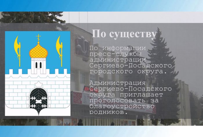 По существу. Голосование за благоустройство родников