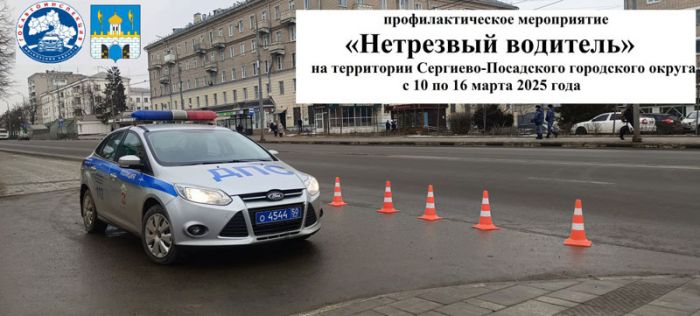 С 10 по 16 марта в Сергиево-Посадском округе проводится профилактическое мероприятие &laquo;Нетрезвый водитель&raquo;