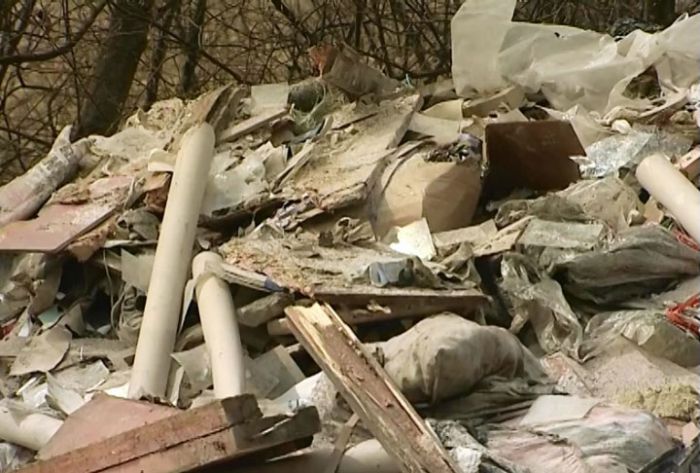 У родника вблизи деревни Зубцово обнаружена свалка мусора