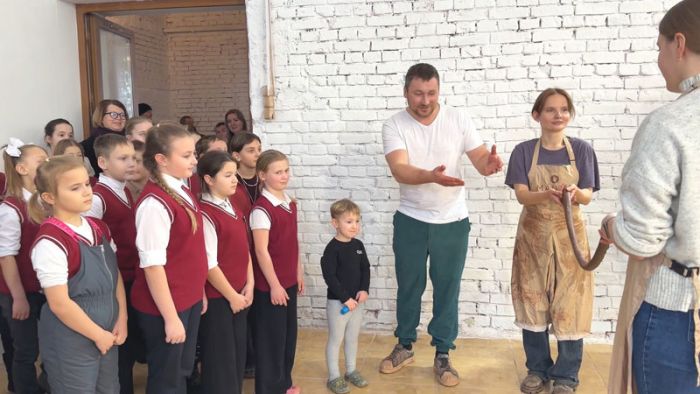 Гончарный мастер-класс для учеников Васильевской школы