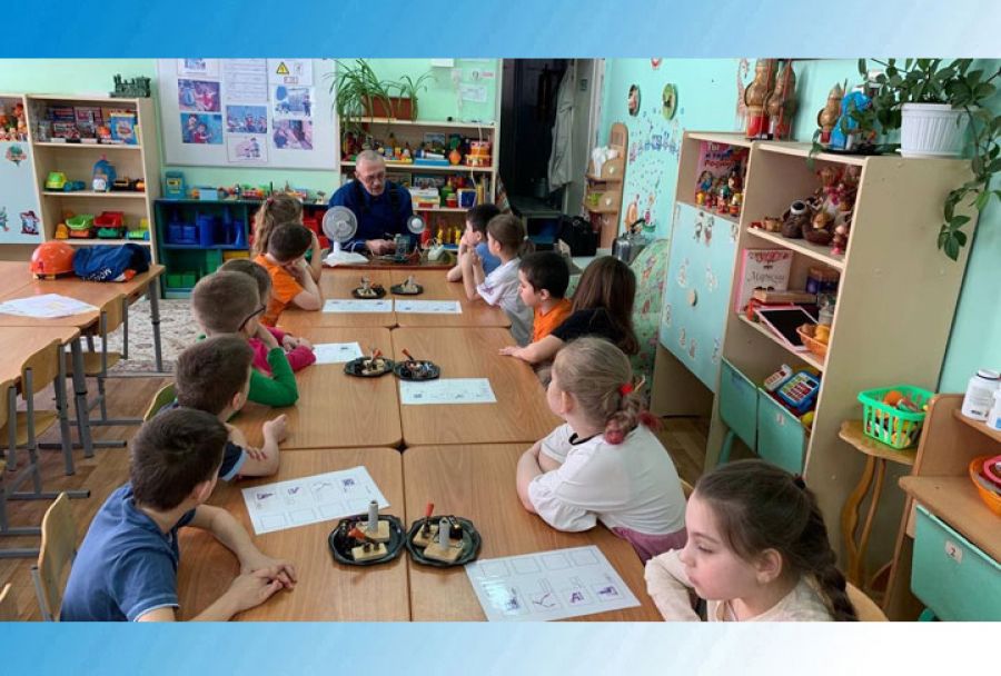 Специалисты &laquo;Мосэнерго&raquo; провели занятие с воспитанниками подготовительной группы МБОУ СОШ 11