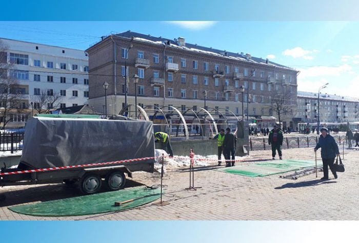 Переход у ДК Гагарина перекрыт на ремонт выходов