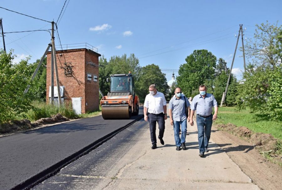 Глава Сергиево-Посадского округа проинспектировал ход ремонта альтернативной трассы Богородское-Краснозаводск