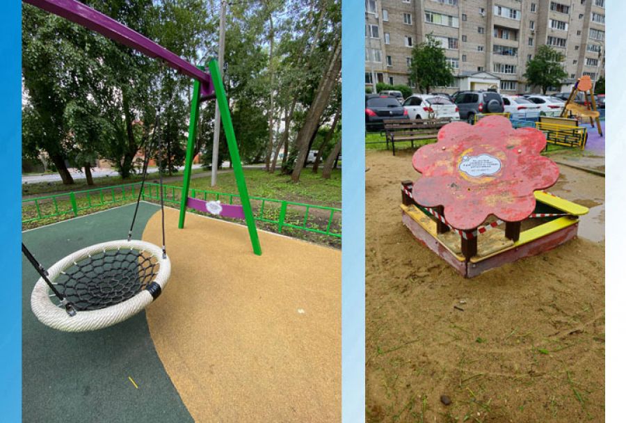 В Сергиевом Посаде продолжается текущее обслуживание элементов детских площадок