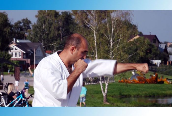 Мастер-класс по каратэ на набережной Копнинки