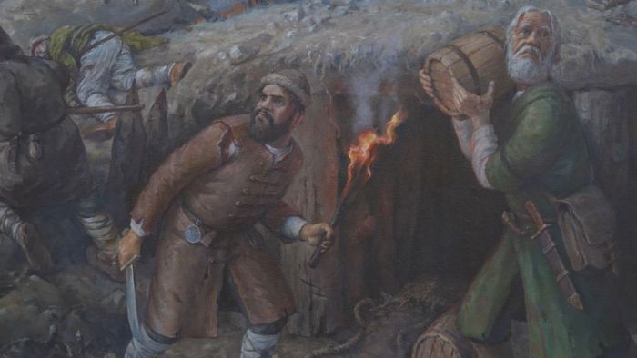 История в искусстве: открытие выставки картины &laquo;Захват подкопа под Троицу&raquo;