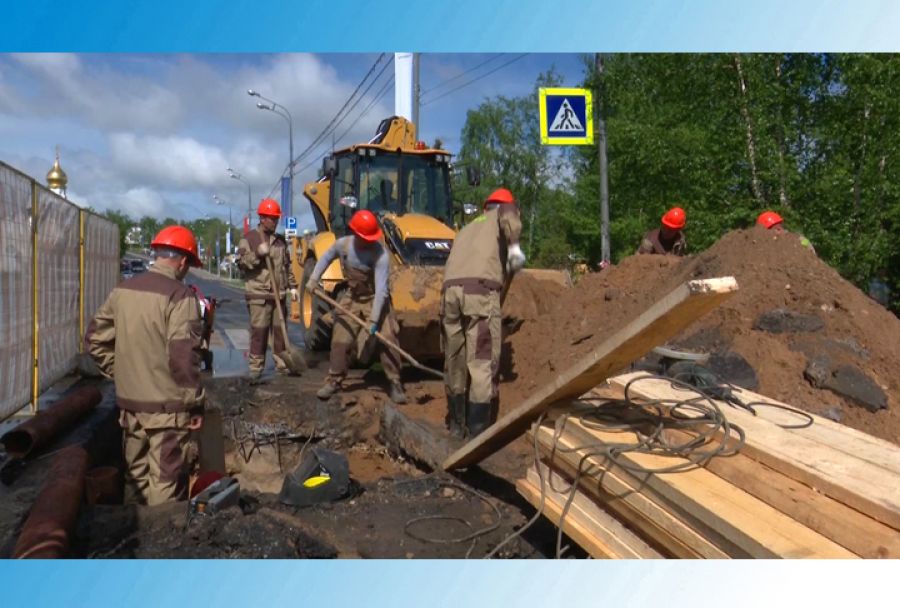 Капитальный ремонт начался на проспекте Красной Армии