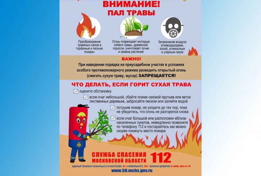 Пал травы может привести к фатальным последствиям