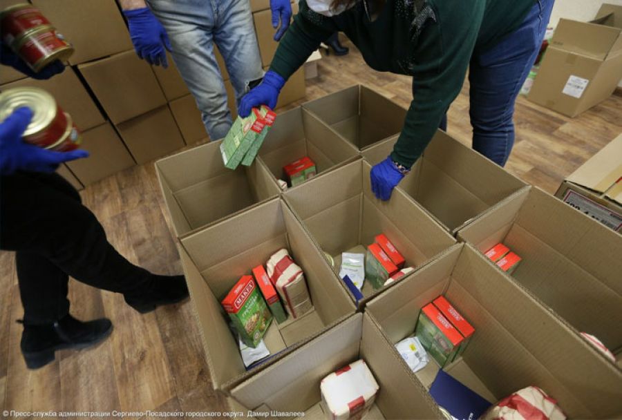 Больше 700 продуктовых наборов раздали в Сергиево-Посадском округе