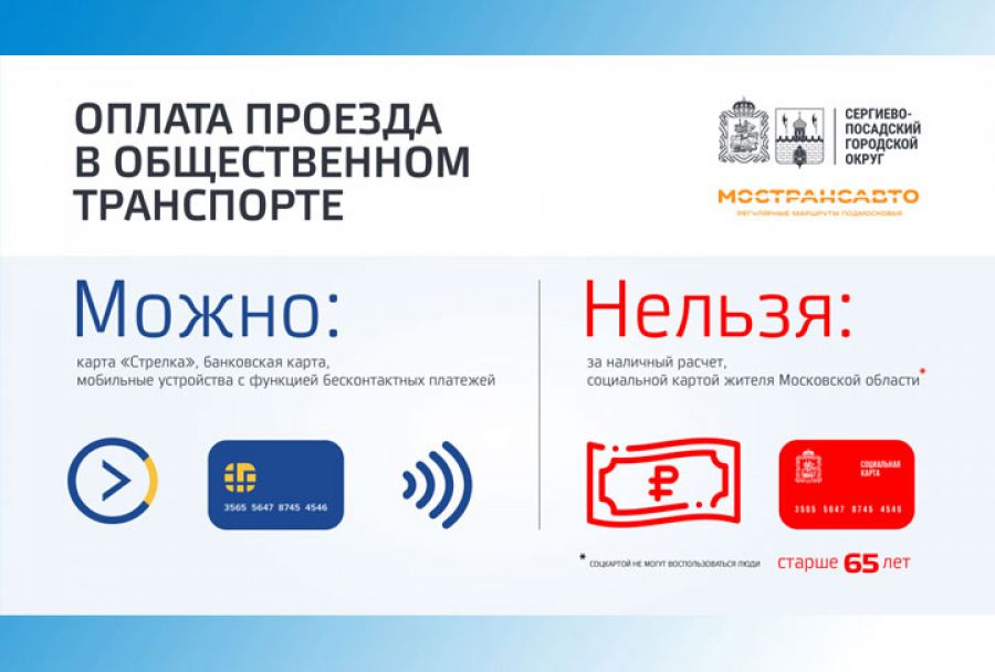 Оплата проезда банковской картой возобновлена в общественном транспорте Сергиево-Посадского округа