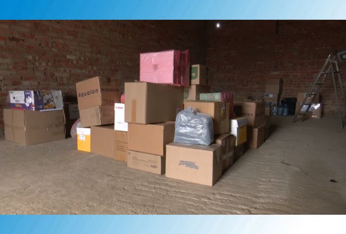 Мегабак - одна из площадок сбора гуманитарной помощи