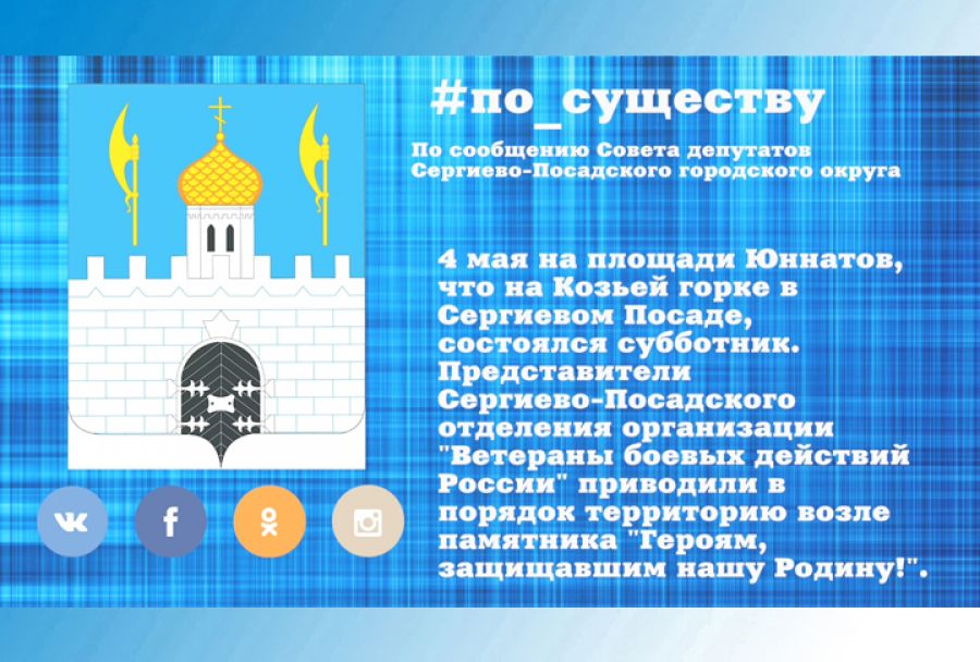 По существу. Депутаты приняли участие в субботнике