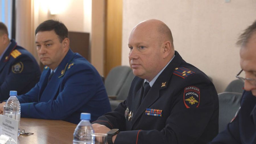 Полковника полиции Николая Голястова представили личному составу