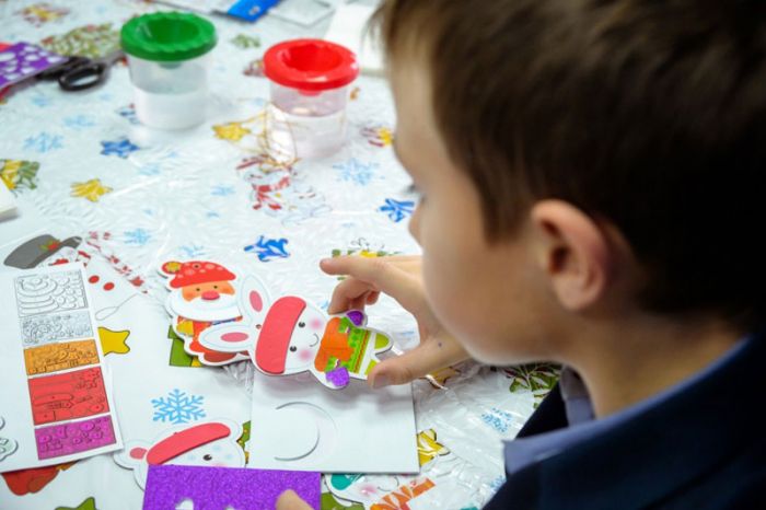 Новогодний мастрер-класс для школьников