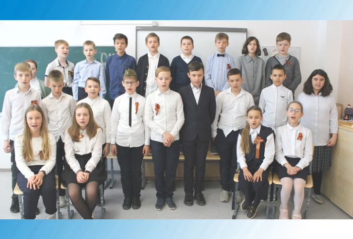 Фестиваль военной песни в средней школе №11. 5 &laquo;Б&raquo; класс