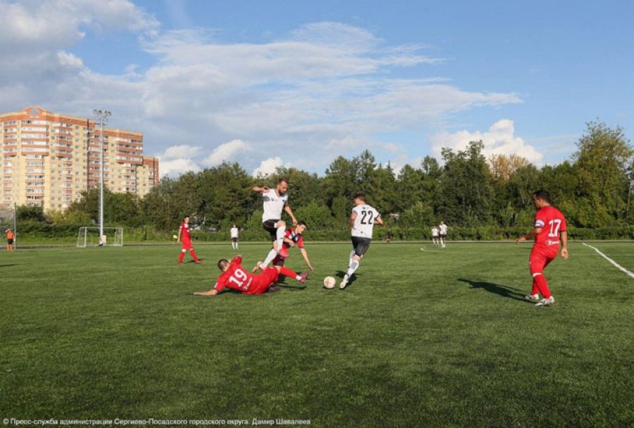 Сборная Сергиево-Посадского округа сыграла вничью на чемпионате Московской области по футболу