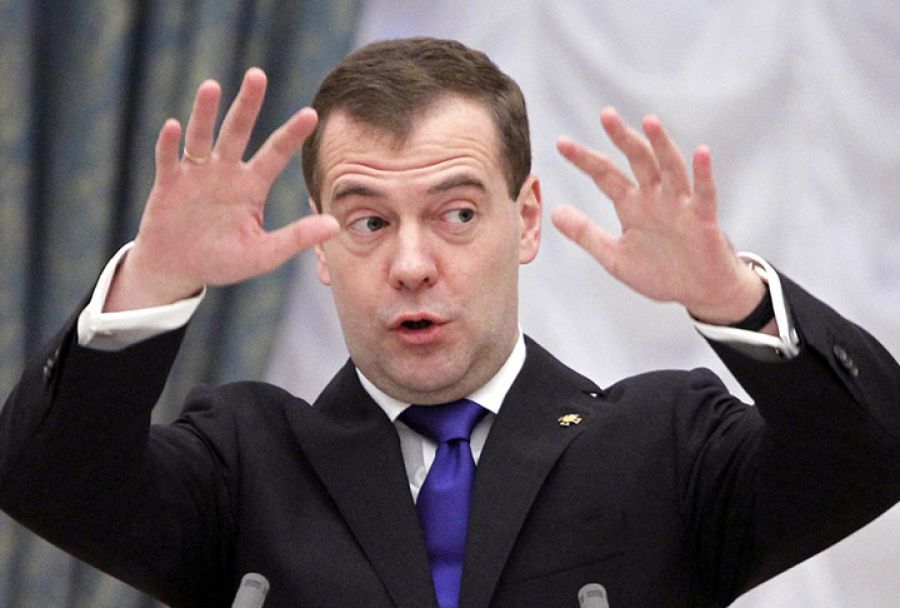 Путин наградил Медведева орденом «За заслуги перед Отечеством»