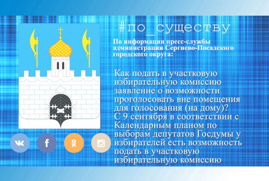 По существу. Как проголосовать на дому?