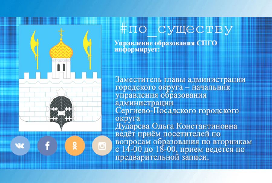 По существу. Режим приёма обращений Ольгой Дударевой