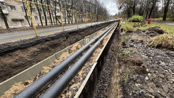 Проведена реконструкция участка теплотрассы на улице Михеенко в городе Хотьково