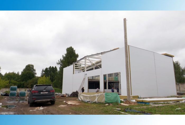 Строительство нового пожарного депо в Торгашино