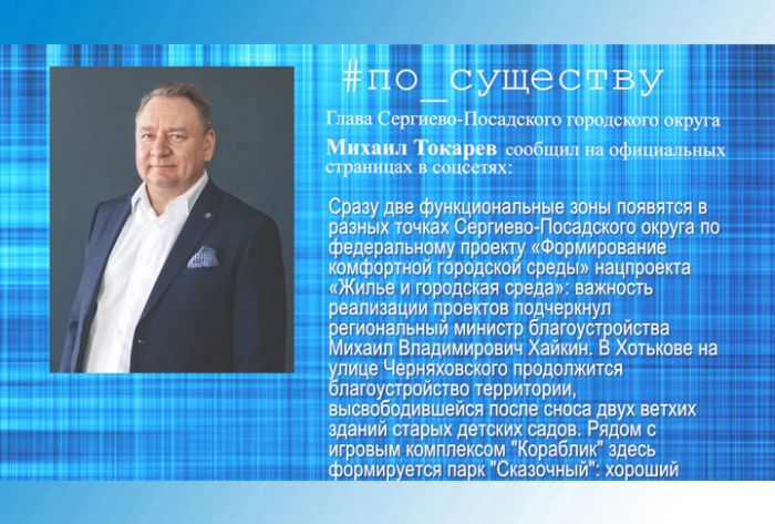 По существу. Михаил Токарев &ndash; о функциональных зонах в округе