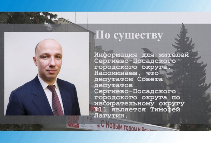 По существу. Депутат Тимофей Лагутин